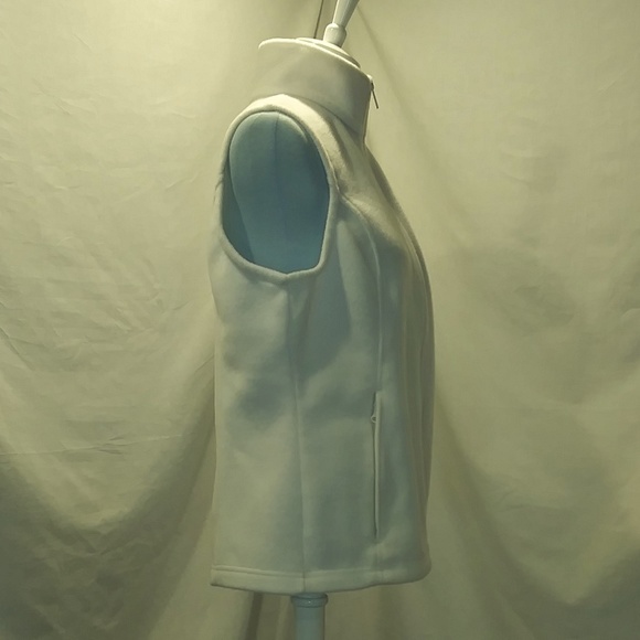 Columbia White Fleece Vest - Picture 5 of 10